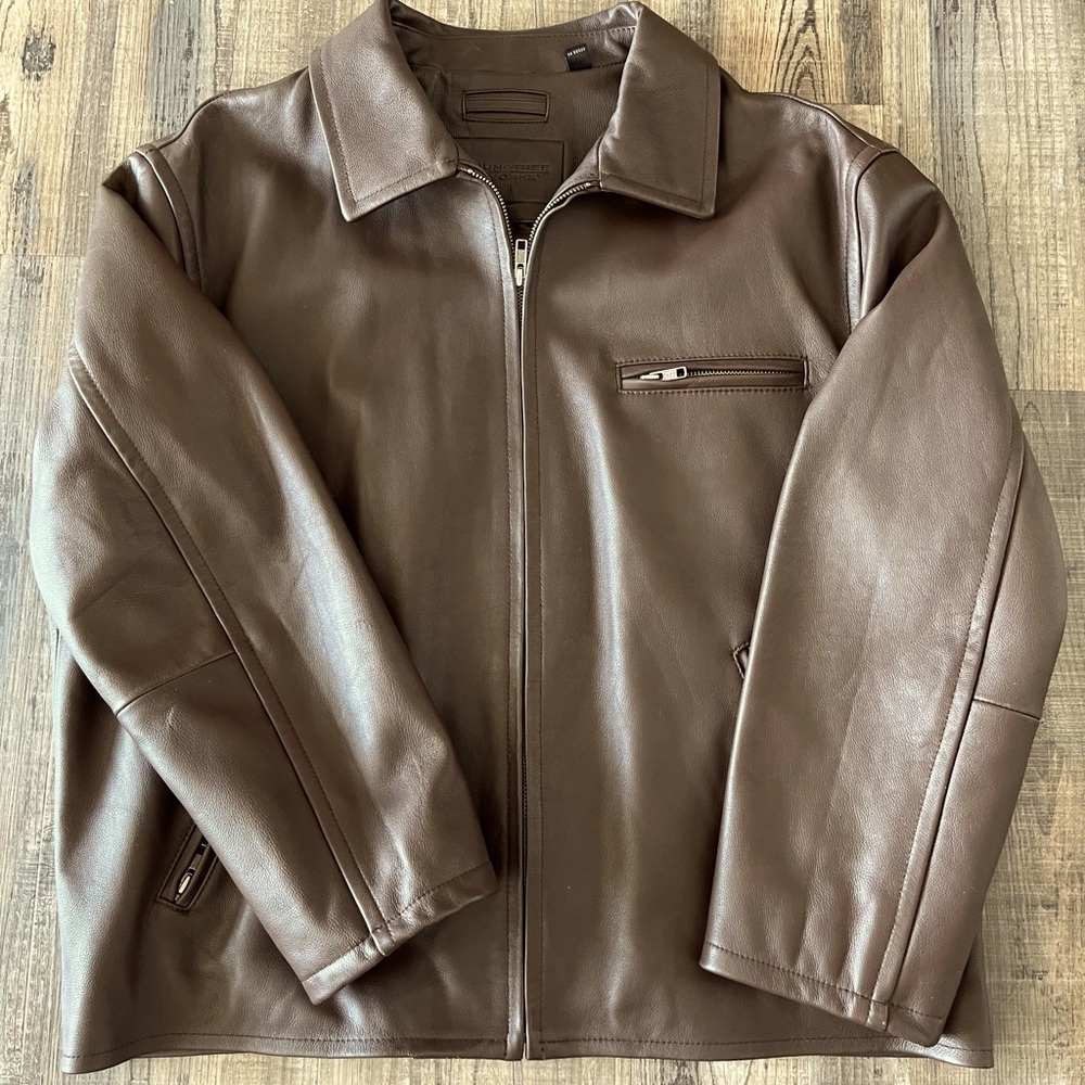 Roundtree & Yorke Mens Leather Jacket